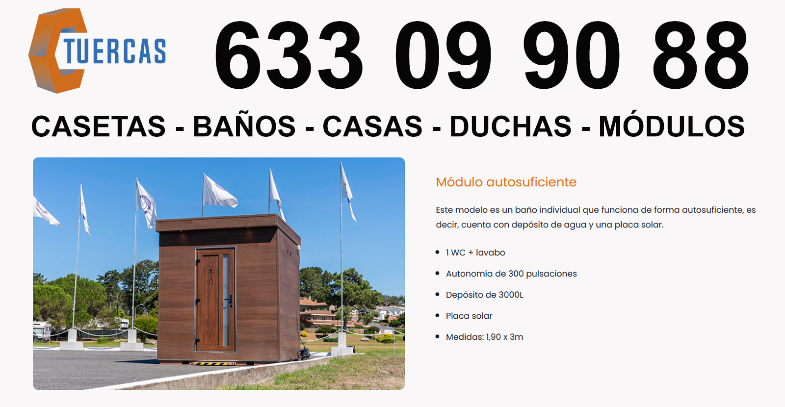 Casetas modulares en Carnota  